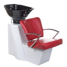 BEAUTY SYSTEM Myjnia fryzjerska LIVIO czerwona BH-8012