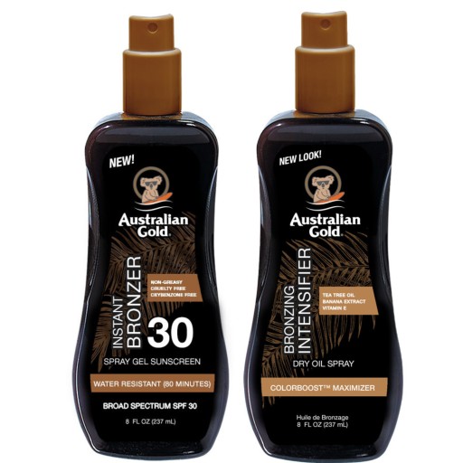 Australian Gold Spray Żel SPF30+Suchy Olejek