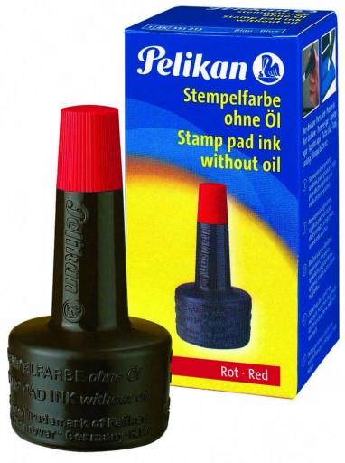 Tusz do stempli 28ml czerwony PELIKAN 351221