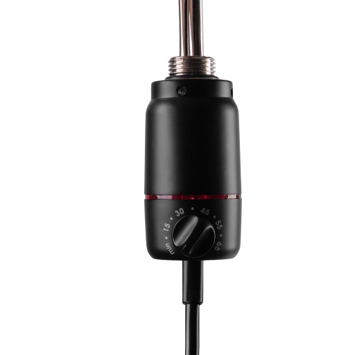 Grzałka Elektryczna Do Grzejnika GT 150W Czarny Mat Regulacja Temperatury