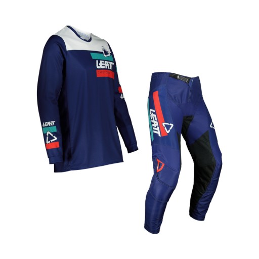 Komplet Leatt Koszulka+Spodnie Moto Ride Kit 3.5 Granatowo-Biały Rozmiar:XS