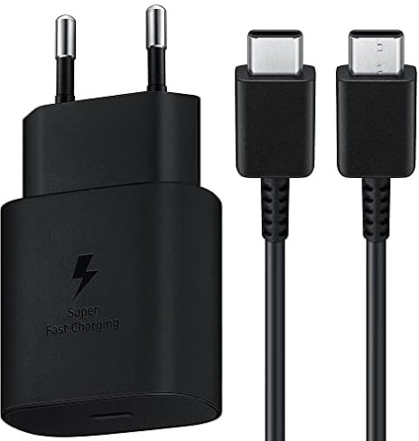 SZYBKA ŁADOWARKA SIECIOWA DO TELEFONU DLA SAMSUNG 25W + KABEL USB-C 1M
