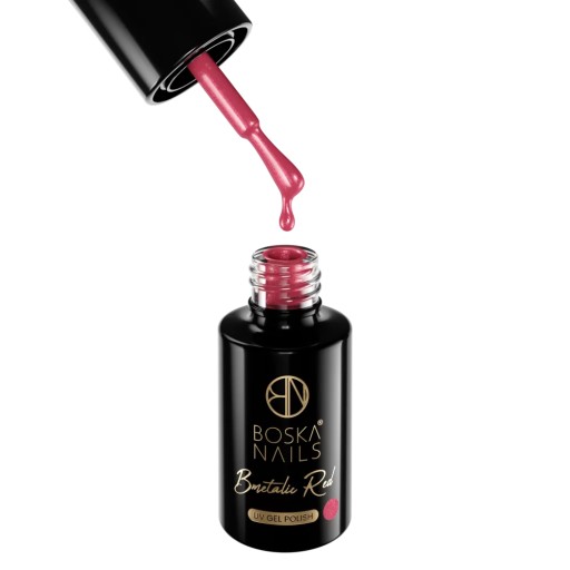 Boska Nails lakier hybrydowy 395 BMetalic Red 6ml