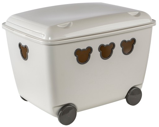 DUŻY POJEMNIK NA ZABAWKI NA KÓŁKACH BEAR BOX 55L