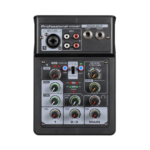 3 Channel Audio Mixer BT Digital Stereo Sound