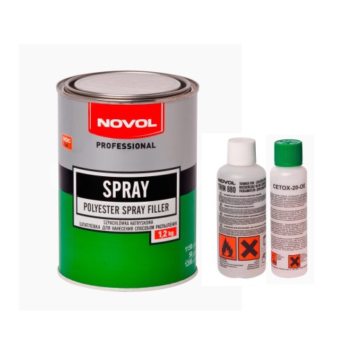 Szpachlówka natryskowa Novol Spray beżowa 1,2 kg