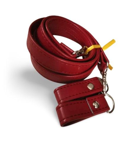 Pasek + zaczepy ok.120cm szew do obag bordo