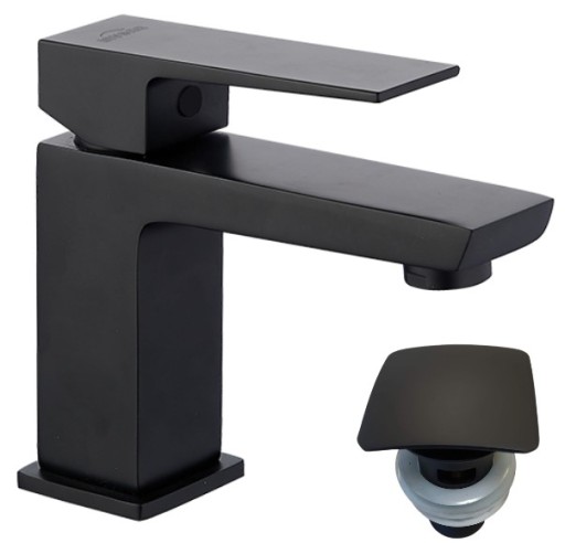 BATERIA UMYWALKOWA PAROS CZARNA korek click clack