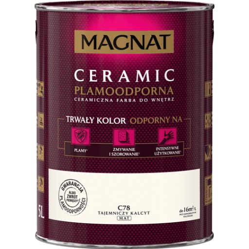 FARBA MAGNAT CERAMIC 5L C78 TAJEMNICZY KALCYT