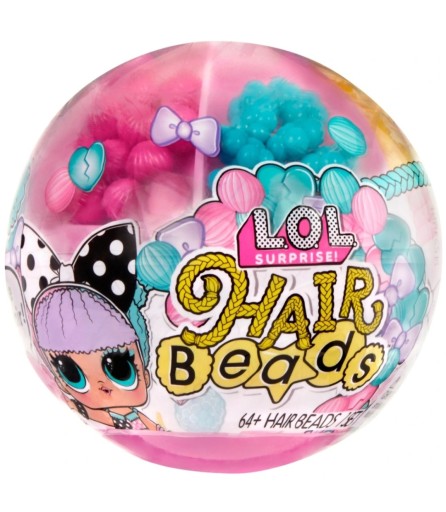LOL SURPRISE HAIR BEADS KULA LALECZKA Z KORALIKAMI