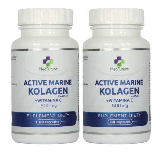 Kolagen rybi morski Naticol + WITAMINA C 120 kap