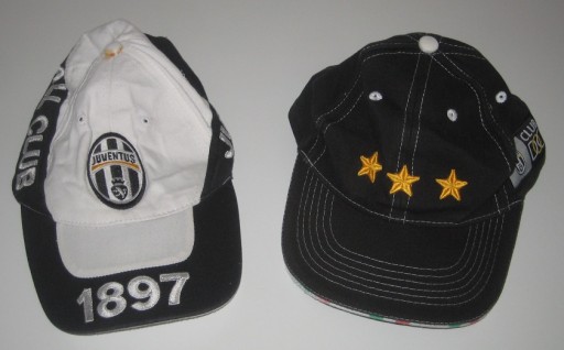 JUVENTUS - 2 ORYGINALNE CZAPKI - Z WŁOCH
