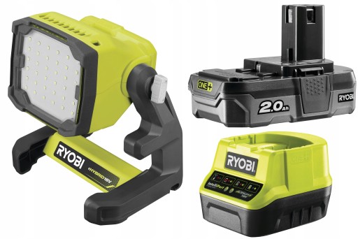 RYOBI RLFD18 LAMPA WARSZTATOWA 18V PRZENOŚNA + 2Ah