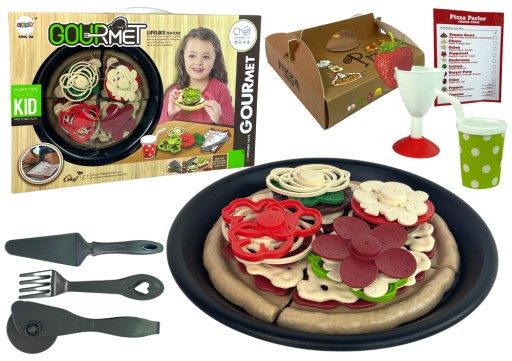 ZESTAW PIZZA DODATKI KUCHNIA JEDZENIE DLA DZIECI