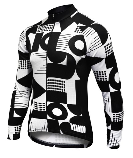 BLUZA KOLARSKA - OCIEPLANA B&W -VIKASPORT -XXL