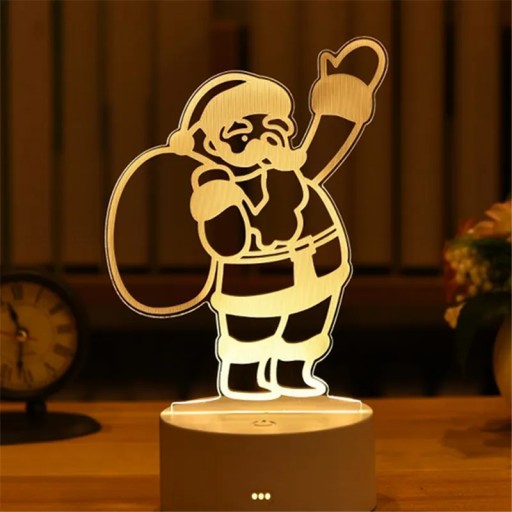 Romantyczny 3D akrylowe Led lampki nocne słodkie u
