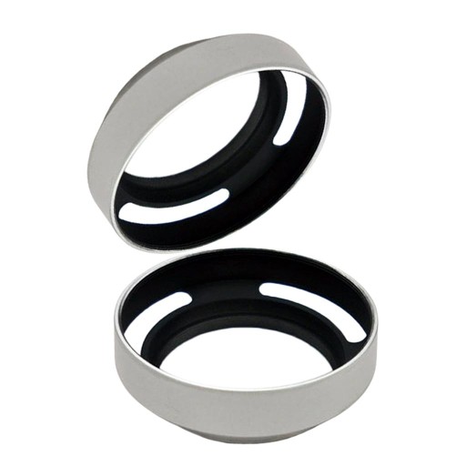 Aluminiowy, odchylany, wentylowany adapter osłony przeciwsłonecznej, srebrny SLR, srebrny, 58 mm