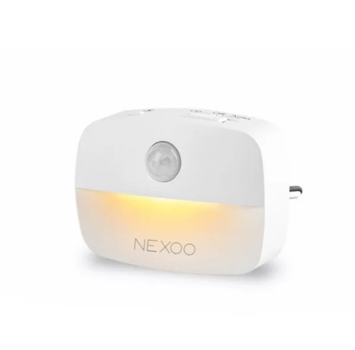 LAMPKA NOCNA LED CZUJNIK RUCHU GNIAZDKO 3 TRYBY NEXOO