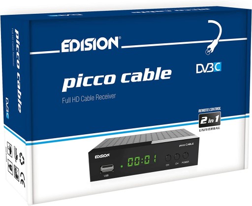 Tuner DVB-C Edision picco cable Full HD DVB-C LAN