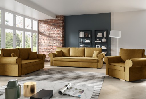 ZESTAW WYPOCZYNKOWY 3+2+1 LAGUNA / Sofa Kanapa fotel