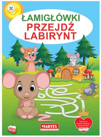 KOLOROWANKA malowanka Przejdź Labirynt MAR-47