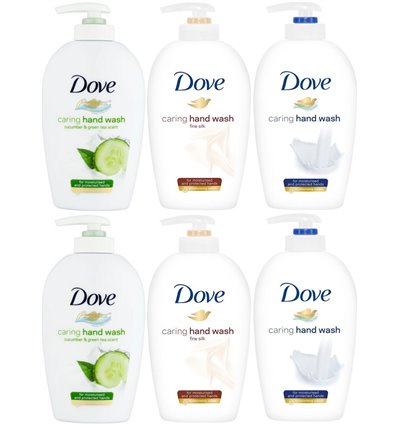Dove Mydło w Płynie z Pompką Zestaw 6 x 250ml