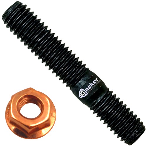 Śruba Szpilka kolektora wydech M8x25 DIN835 + Nakr