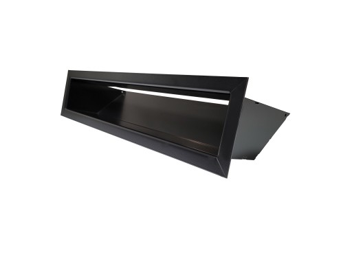 KRATKA KOMINKA kominkowa LUFT 90x400 CZARNA 9x40 cm