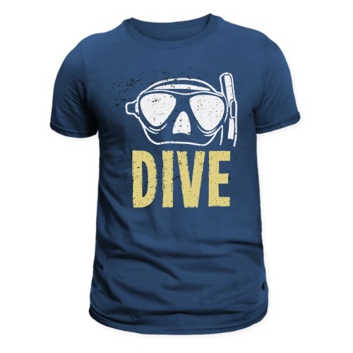 Dive Męski T-shirt Navy S