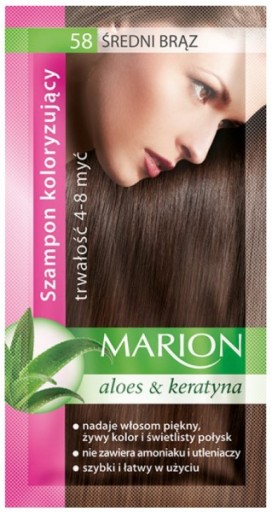 Marion Szampon koloryzujący 58 Średni Brąz