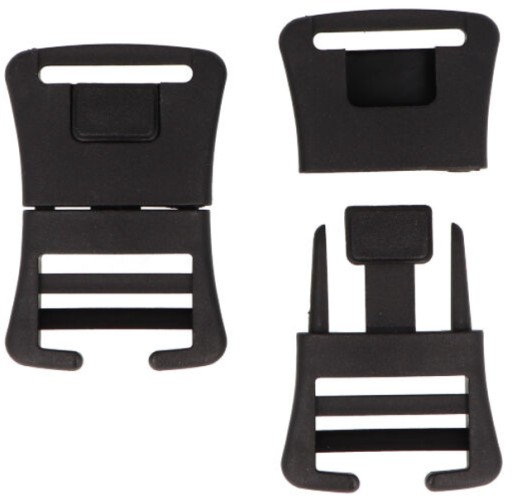 KLAMRA PLASTIKOWA ZATRZASKOWA 3cm ZAPIĘCIE DO PASKA TAŚMY PLECAKA 30mm