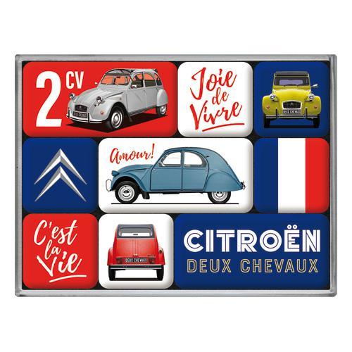 Zestaw 9 magnesów CITROEN 2CV magnes na lodówkę