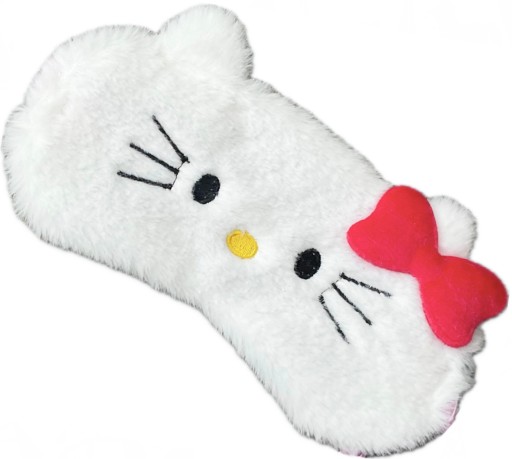 OPASKA NA OCZY MASKA DO SPANIA SNU RELAKSU Hello Kitty kot kotek PLUSZOWY