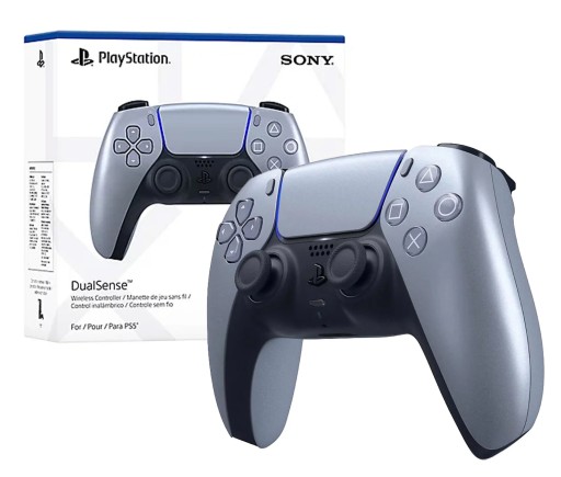 SONY PS5 Pad DualSense srebrny - Sterling Silver Kontroler do PlayStation 5