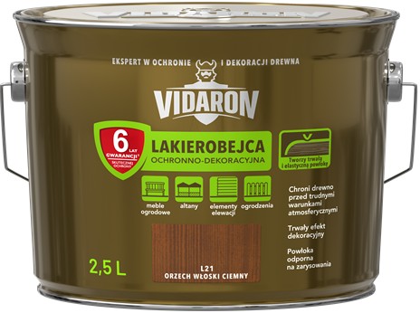 VIDARON LAKIEROBEJCA ORZECH WŁOSKI CIEMNY 2,5L