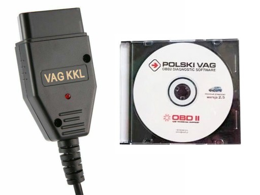 INTERFEJS KKL VAG + PROGRAM POLSKI VAG 2.5 VW FTDI