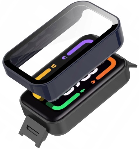 ETUI OCHRONNE PEŁNE + SZKŁO HARTOWANE 2W1 DO XIAOMI REDMI SMART BAND PRO