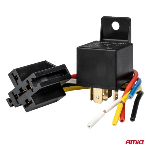 PRZEKAŹNIK SAMOCHODOWY WIĄZKA GNIAZDO 5 PIN 40A 12V