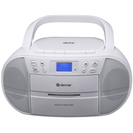 DENVER Boombox Radio CD kasety DAB+ FM AUX USB