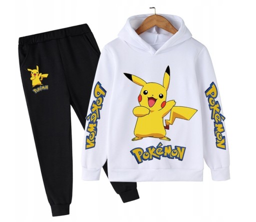 Dres Pikachu Pokemony bluza spodnie
