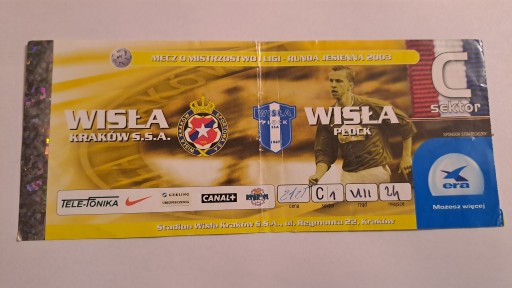 WISŁA KRAKÓW - WISŁA PŁOCK 13-09-2003