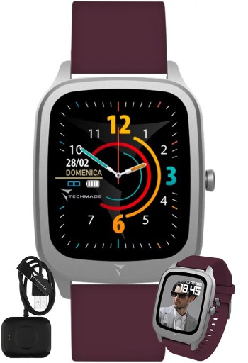 SMARTWATCH TECHMADE - MUZYKA KROKI PULS KALORIE