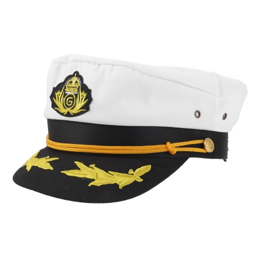 CZAPKA KAPITANA DLA COSPLAY BAWEŁNIANA marynarka dla dorosłych