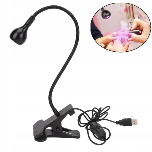 PRZENOŚNA LAMPA DO PAZNOKCI UV 3W CLIP
