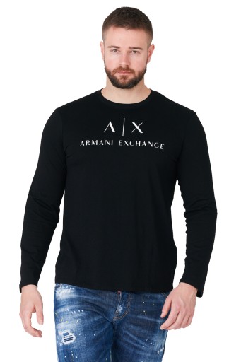 ARMANI EXCHANGE - Czarny longsleeve męski r. M