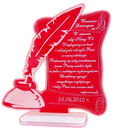 STATUETKA DLA NAUCZYCIELA SZKOŁA PODZIĘKOWANIE