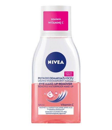 NIVEA Dwufazowy płyn do demakijażu oczu z witaminą C bez pocierania 125ml