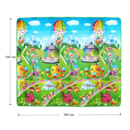 MATA EDUKACYJNA DWUSTRONNA MIĘKKA PIANKOWA 180x200