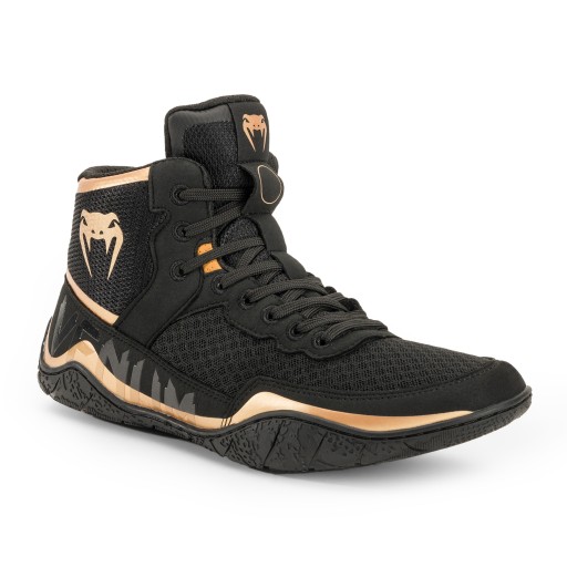 Buty bokserskie Venum Elite Wrestling black/bronze 41 (8 US)
