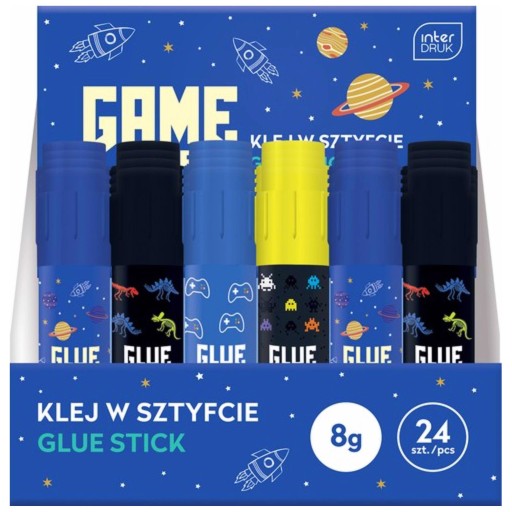 INTERDRUK Klej w sztyfcie 8 gramów Game Over